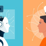 Machine vs human illustration