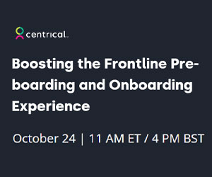 Boosting the Frontline Pre-boarding and Onboarding Experience webinar banner