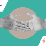Hands reaching together and shaking - partnership concept