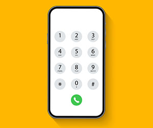 Phone keypad illustration - ivr concept