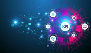 KPI Key Performance Indicators. Futuristic business design of KPI analytics.