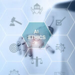 AI ethics concept with icons