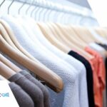 Clothes on a rack - retail clothing concept