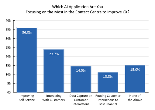 2023 Survey Graph CX Ai Application