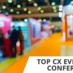 Event and conferences cx on blurred background