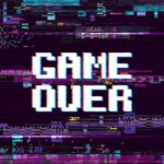 Gamification concept with the words game over
