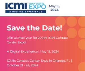 ICMI's Contact Center Expo: A Digital Experience & Expo banner