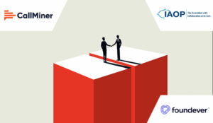 Partnership and recognition concept with two people on pedestals shaking hands