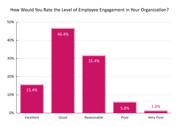 2023 Survey Graph Rate Employee Engagement