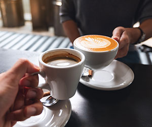 Two coffee cups 