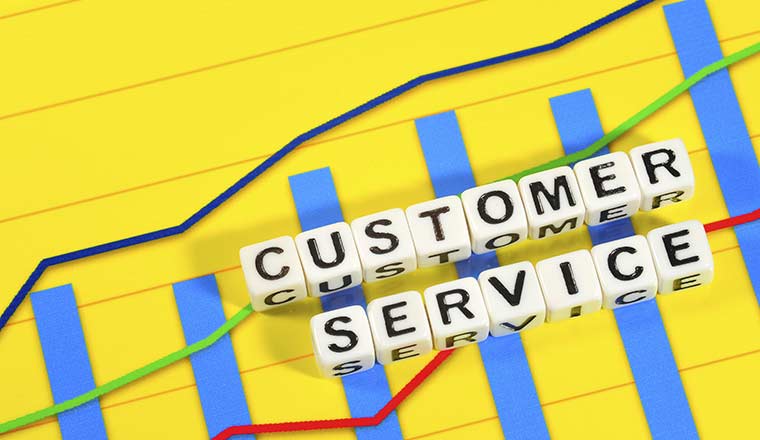 Business Term with Climbing Graph - Customer Service