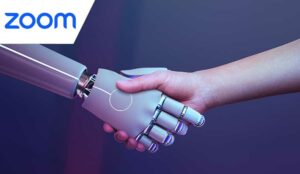AI and human handshake - ai companion concept