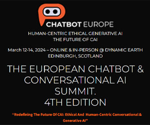 thumbnail advert promoting event The European Chatbot & Conversational AI Summit