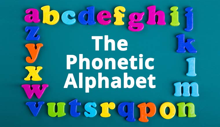 The Phonetic Alphabet - in a frame of letters