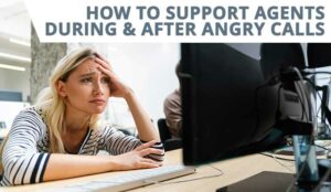 Upset and stressed person sat at computer