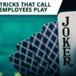Sneaky Tricks Employee Play concept with joker card