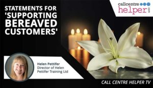 White lily and blurred burning candles - video cover for statements for supporting bereaved customers