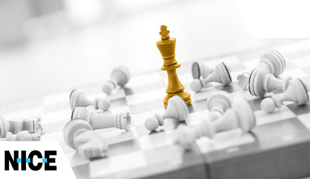 Leadership concept with golden chess piece standing out
