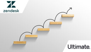 Levelling Up Concept with a rising arrow on staircase