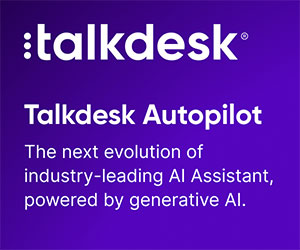 Details of Talkdesk Autopilot on purple background
