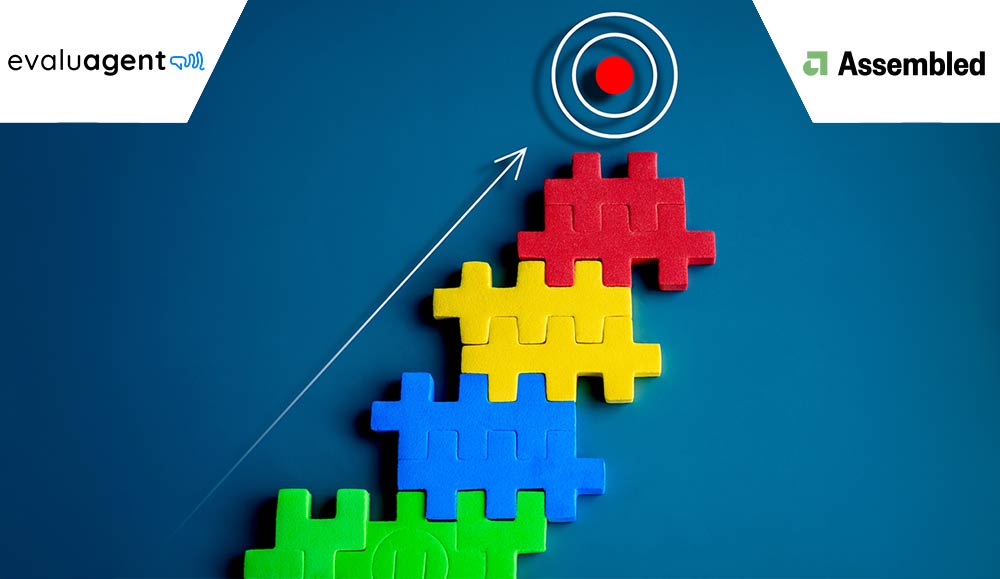 target icon on top of colourful puzzle blocks