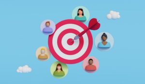 customer objectives with target and customer icons