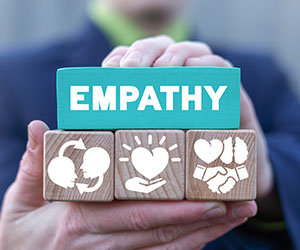 Empathy concept with word empathy and icons
