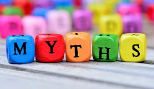 Myths written on blocks