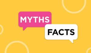 Facts vs myths concept.