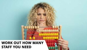 Person looking confused holding abacus