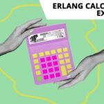 Two hands holding a calculator with the words erlang calculators explained