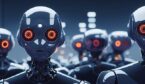Lots of robots in a line