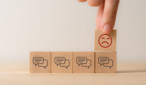 Negative customer feedback concept
