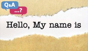 Hello my name is