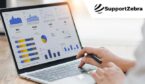 Analytics platform on a laptop screen