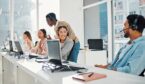 Person training call centre agents