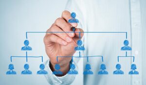 recruiter complete team by one leader person