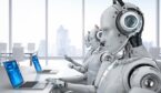 Robots working in a call centre