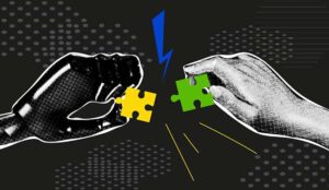 Human and robot working together