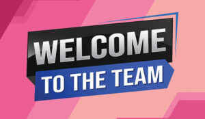 New agent welcome - the words welcome to the team