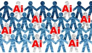 Displaced By Artificial Intelligence concept