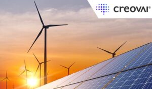 Wind turbines in the sunset