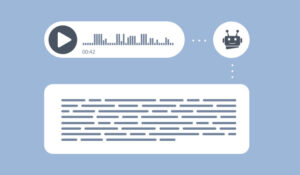 AI transcript concept