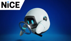 Robot holding a magnifying glass