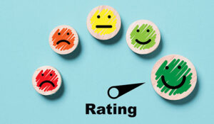 CSAT Rating concept