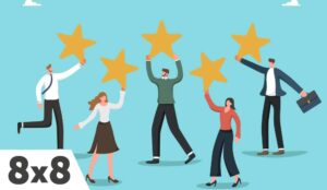 5 People holding up a star each