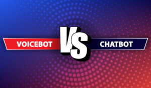 Voicebot vs Chatbot concept