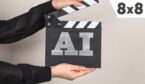Chapperboard with the word AI on it