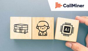Wooden blocks showing books, person and AI chip icons, concept of AI support