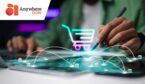 Marketplace concept with digital trolley and network
